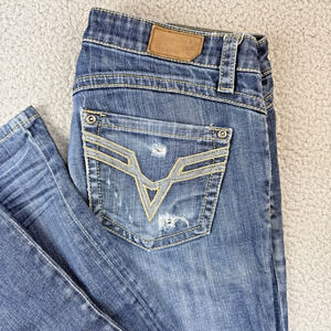 Vigoss Jeans Womens 7 Chelsea Boyfriend Skinny Fit Cotton Stretch Pockets